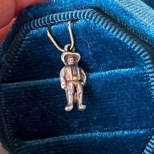 Antique 800/835 Silver Man Charm- .8 grams